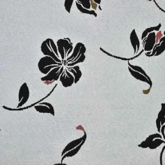 Zara Mini Floral Jacquard Skirt Baby Blue A-Line  Size Small - Picture 6 of 9